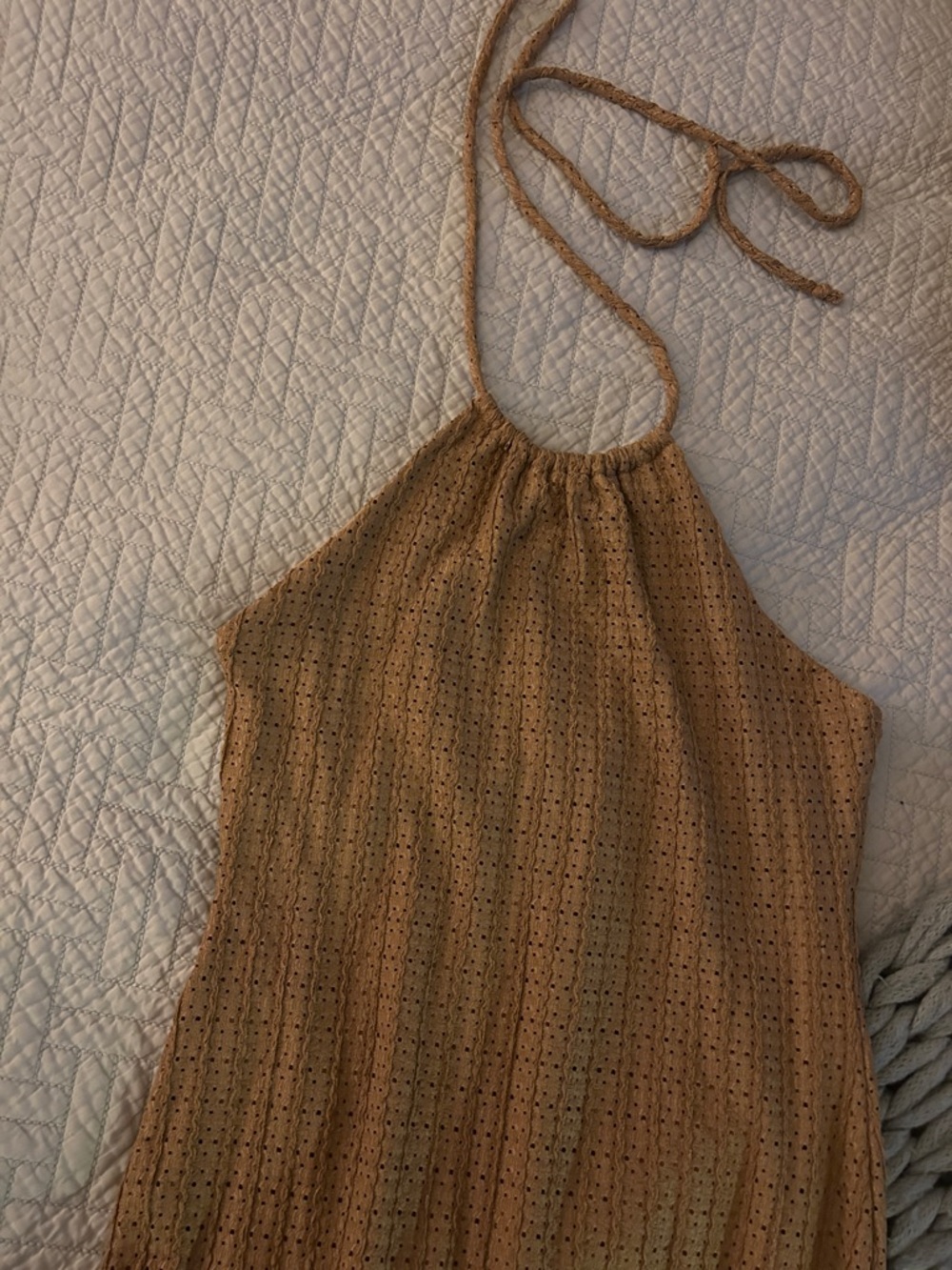 See You Monday Sleeveless Maxi Dress in Light Brown